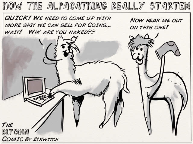 No. 002, “The Alpacathing”: Bitcoin Comic by Z1Xwitch