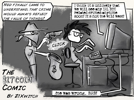 No. 015, “WWW - Wild Wild West”: Bitcoin Comic by Z1Xwitch