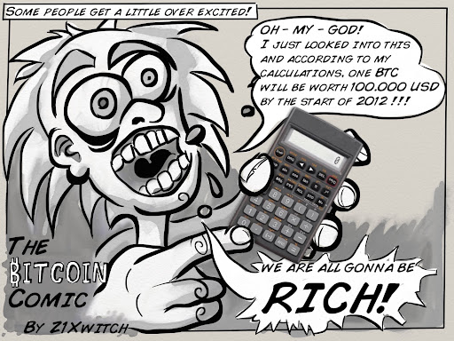 No. 028, “Over Excitement”: Bitcoin Comic by Z1Xwitch
